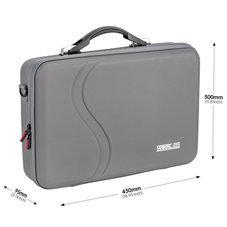 For DJI RS 5 STARTRC Portable PU Storage Bag Box Suitcase  - Grey