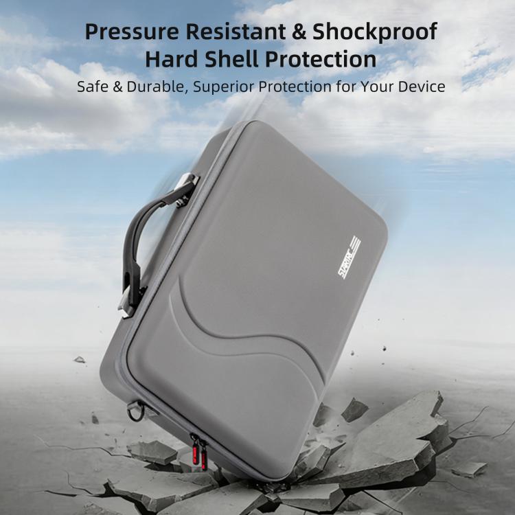 For DJI RS 5 STARTRC Portable PU Storage Bag Box Suitcase  - Grey
