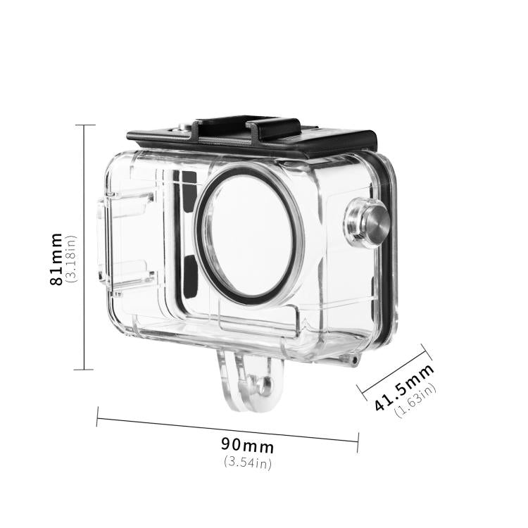 For DJI Osmo Action 5 Pro / 3 / 4 STARTRC 40m Underwater Waterproof Housing Diving Case  - Transparent
