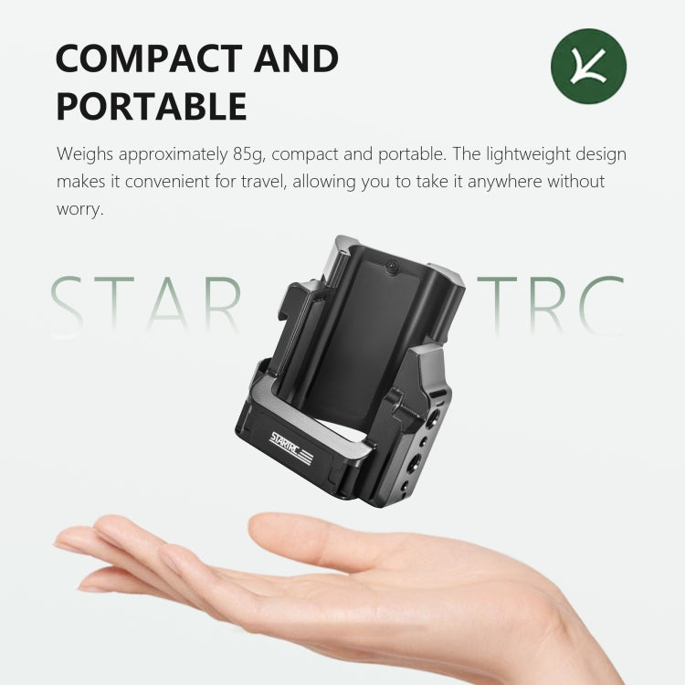 For DJI OSMO Pocket 4 / 3 STARTRC Metal Protection Frame Cage Expansion Adapter Bracket  - Black