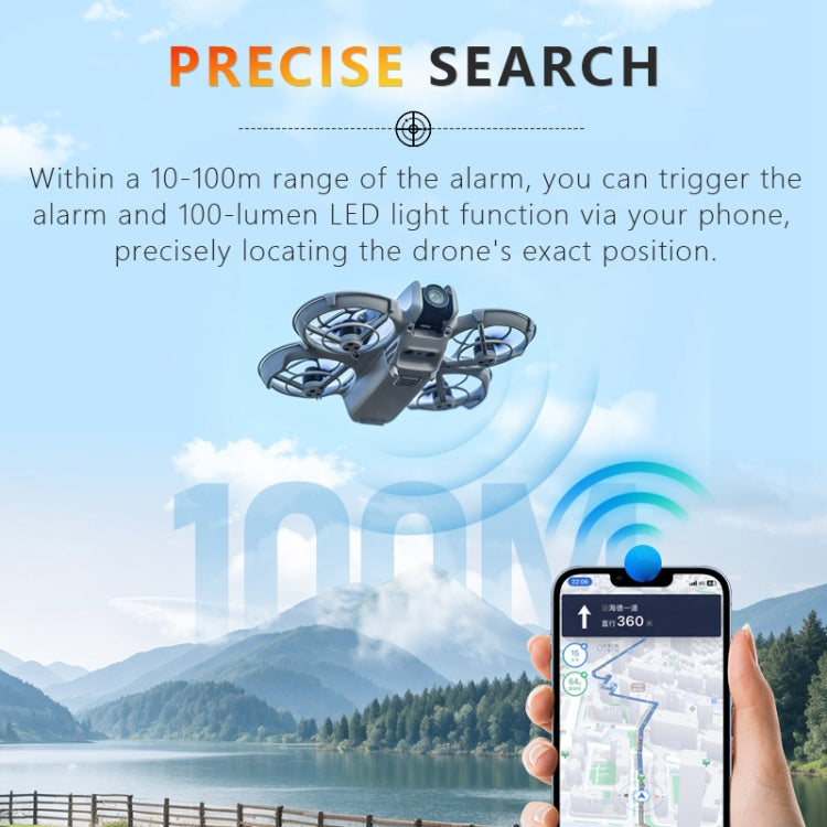 For DJI Neo STARTRC Drone Alarm Tracker  - Grey