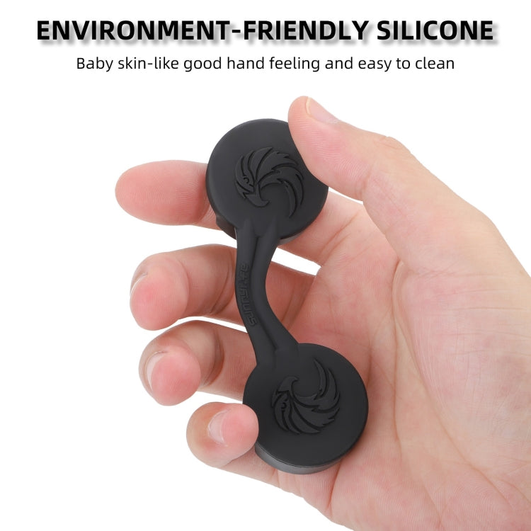 For DJI Goggles 2 / Goggles 3 Lens Cover Dust-proof VR Lens Silicone Case Soft Protector  - Black