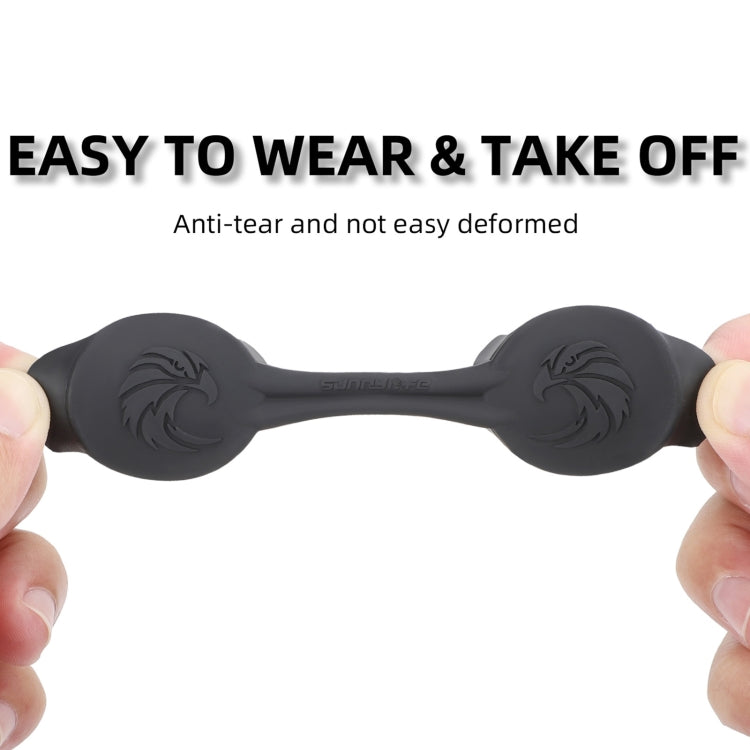 For DJI Goggles 2 / Goggles 3 Lens Cover Dust-proof VR Lens Silicone Case Soft Protector  - Black