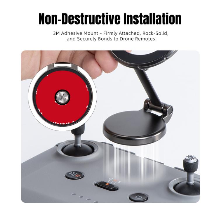 For DJI RC-N STARTRC Remote Controller Phone Magnetic Mount  - Black