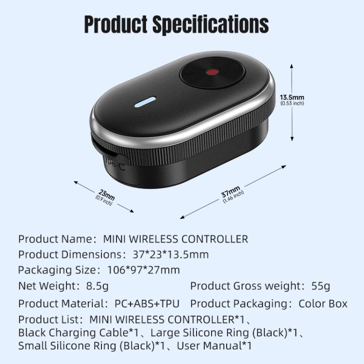 STARTRC Mini Action Camera Wireless Remote Control  - Black