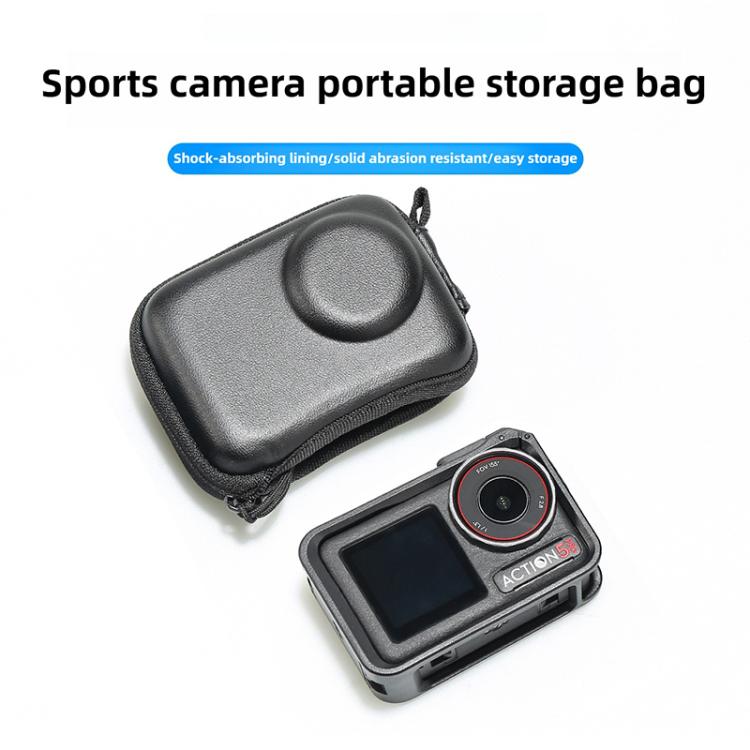 For DJI Osmo Action 5 Pro / 4 / 3 Portable Body Half Coverage Storage Box Bag  - Black