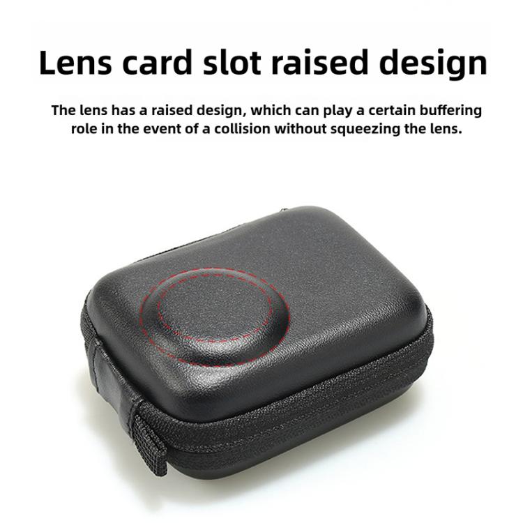 For DJI Osmo Action 5 Pro / 4 / 3 Portable Body Half Coverage Storage Box Bag  - Black