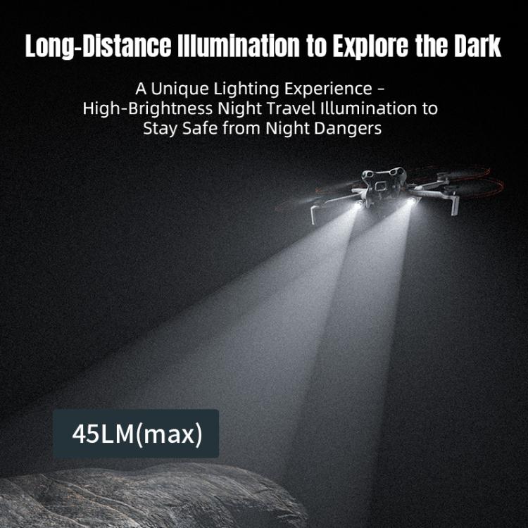 For DJI Mini 5 Pro STARTRC Night Navigation Searchlight LED Flashlight Rechargeable Refill Lighting Signal Light  - Grey