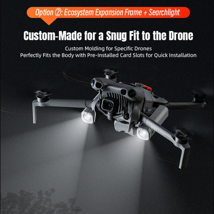 For DJI Mini 5 Pro STARTRC Night Navigation Searchlight LED Flashlight Rechargeable Refill Lighting Signal Light  - Grey