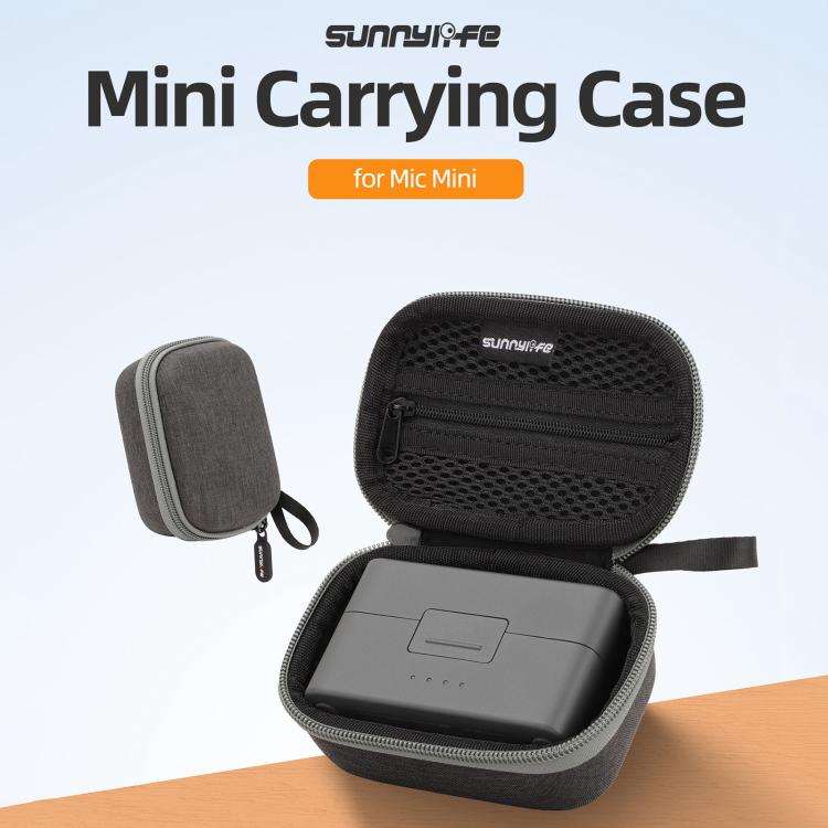 For DJI Mic Mini Sunnylife Portable Protective Box Storage Bag  - Black