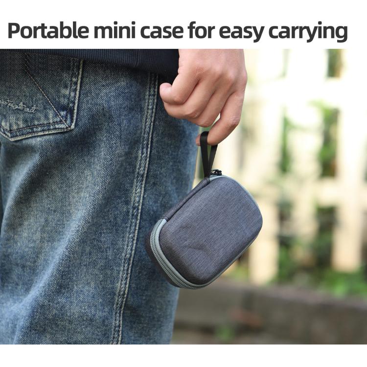 For DJI Mic Mini Sunnylife Portable Protective Box Storage Bag  - Black