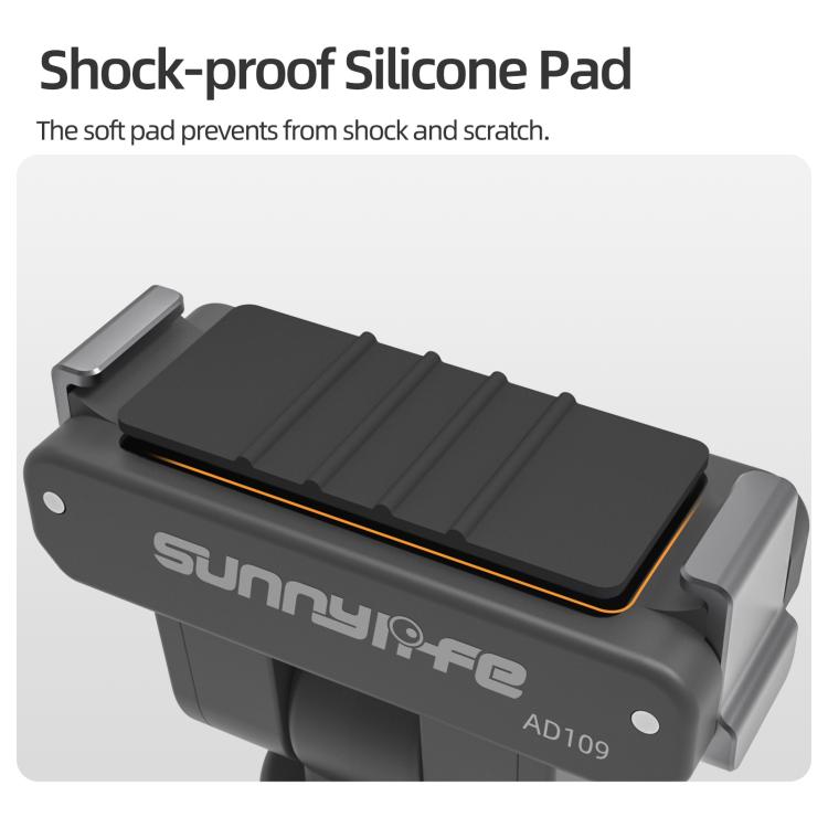 For DJI Osmo 360 Sunnylife Dual-Direction Magnetic Quick Release Adapter Mount  - Black