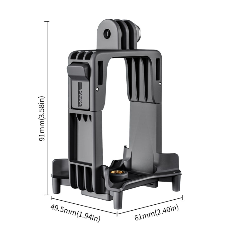 For DJI Avata 2 STARTRC Action Camera Holder Mount Drone Expansion Bracket  - Black