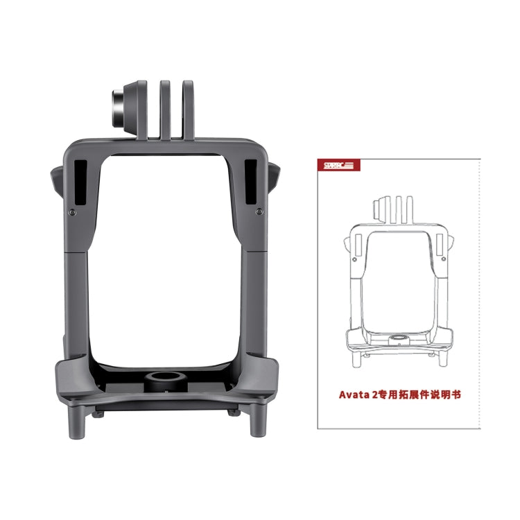 For DJI Avata 2 STARTRC Action Camera Holder Mount Drone Expansion Bracket  - Black