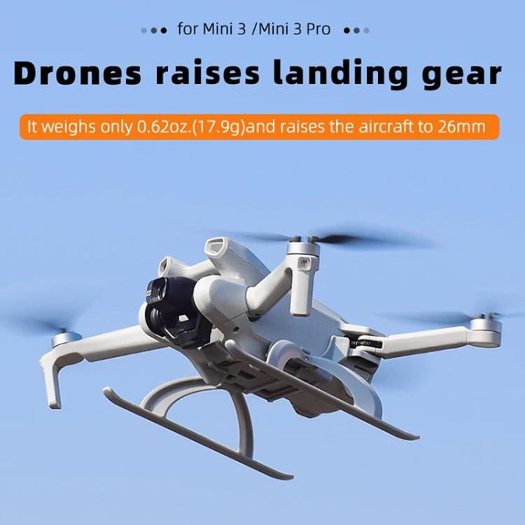 For DJI Mini 3 / 3 Pro BRDRC Folding Heightened Landing Gear Training Rack  - Grey
