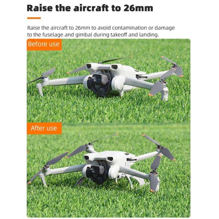 For DJI Mini 3 / 3 Pro BRDRC Folding Heightened Landing Gear Training Rack  - Grey
