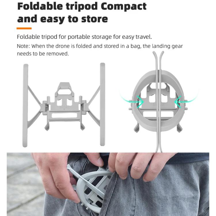 For DJI Mini 3 / 3 Pro BRDRC Folding Heightened Landing Gear Training Rack  - Grey