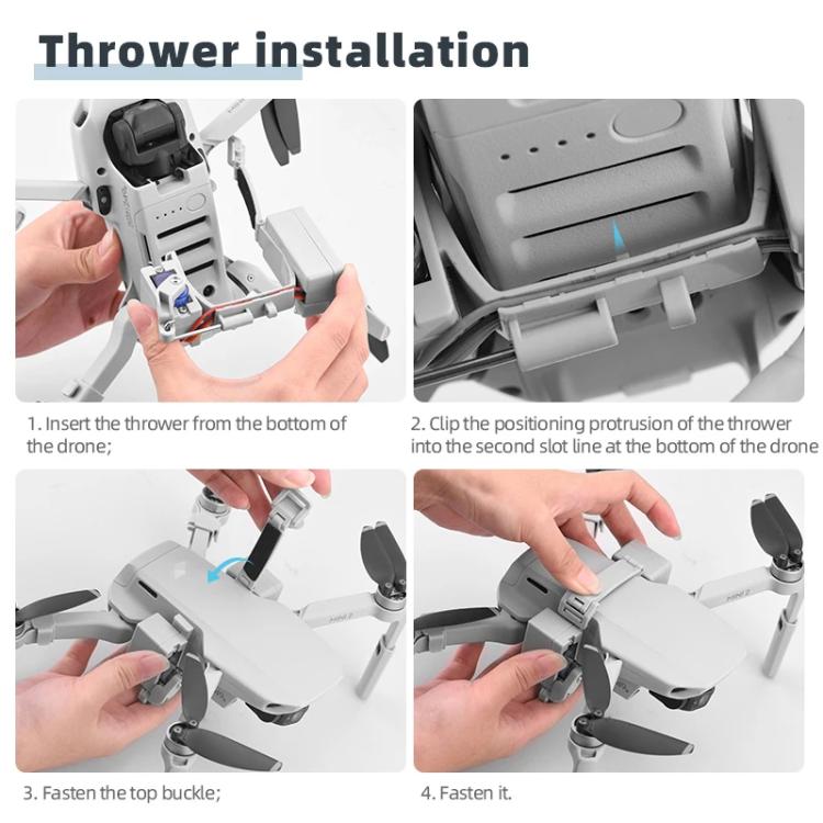 For DJI Mini 2 / Mavic Mini Air-Dropping System Thrower Parabolic  - Grey