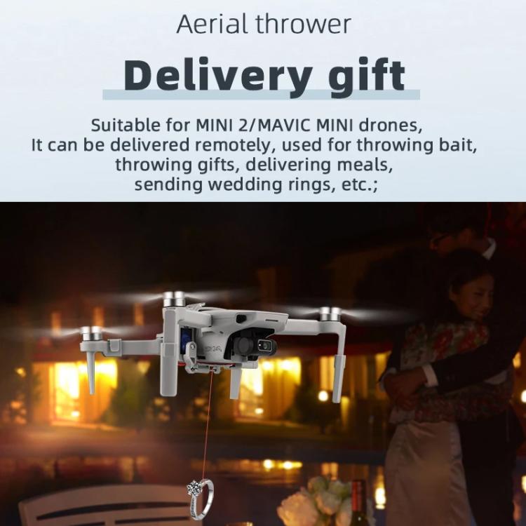 For DJI Mini 2 / Mavic Mini Air-Dropping System Thrower Parabolic  - Grey