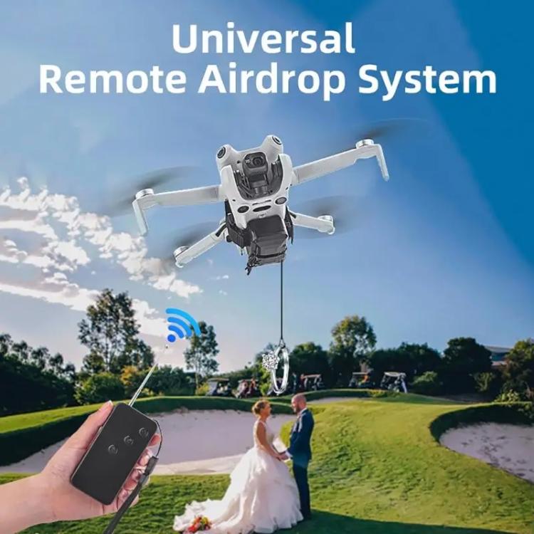 BRDRC Air-Dropping System Drone Thrower Parabolic For DJI Mini 4 Pro / 3 Pro / Air 3 / Mavic 3 / 3 Pro  - Black