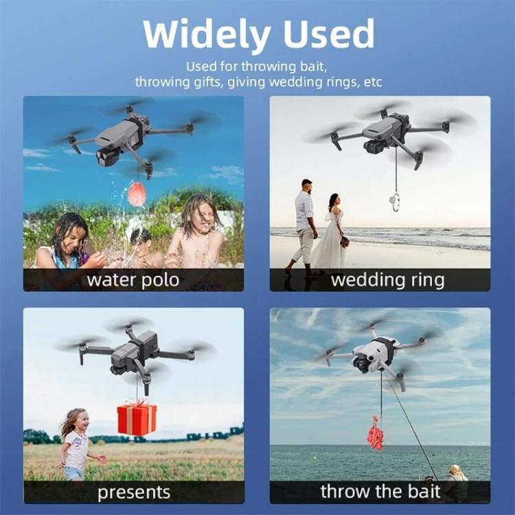 BRDRC Air-Dropping System Drone Thrower Parabolic For DJI Mini 4 Pro / 3 Pro / Air 3 / Mavic 3 / 3 Pro  - Black
