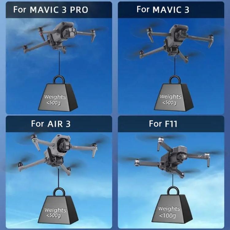 BRDRC Air-Dropping System Drone Thrower Parabolic For DJI Mini 4 Pro / 3 Pro / Air 3 / Mavic 3 / 3 Pro  - Black