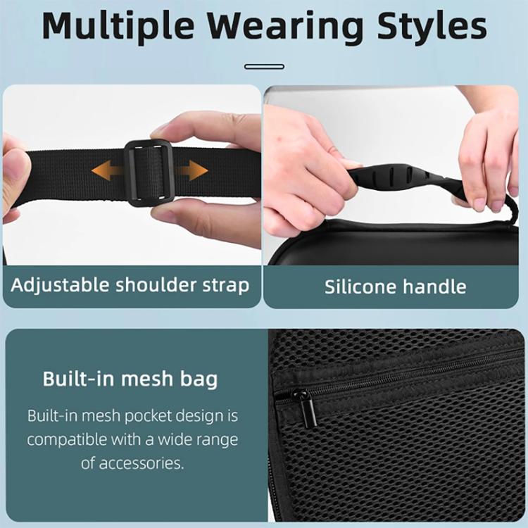 For DJI OSMO Pocket 3 BRDRC Full Set Portable Carrying Case Shoulder Storage Bag  - Black