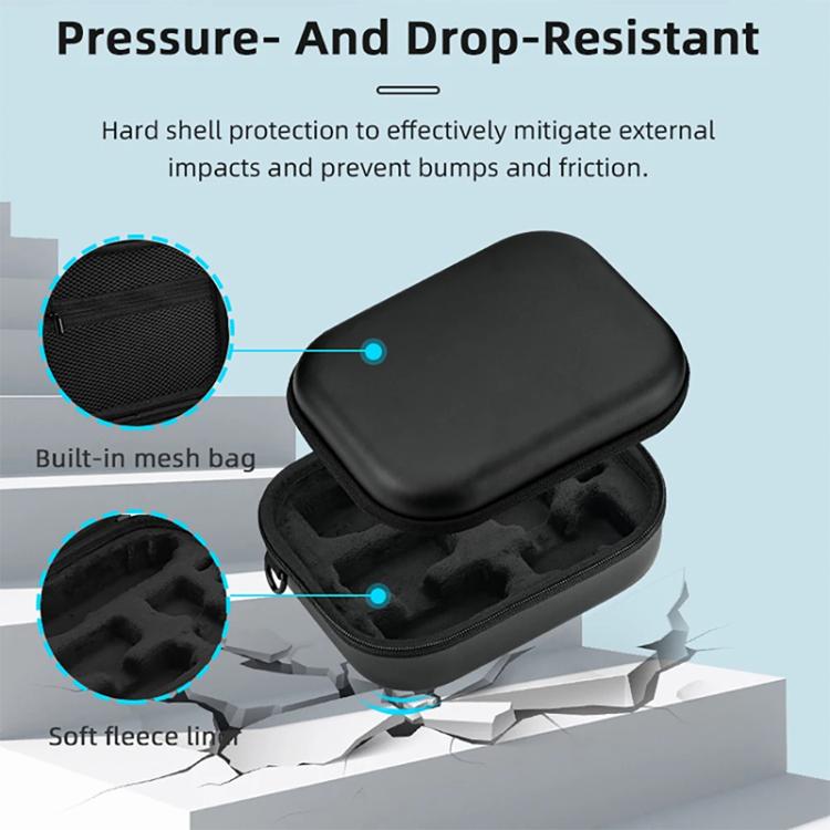 For DJI OSMO Pocket 3 BRDRC Full Set Portable Carrying Case Shoulder Storage Bag  - Black