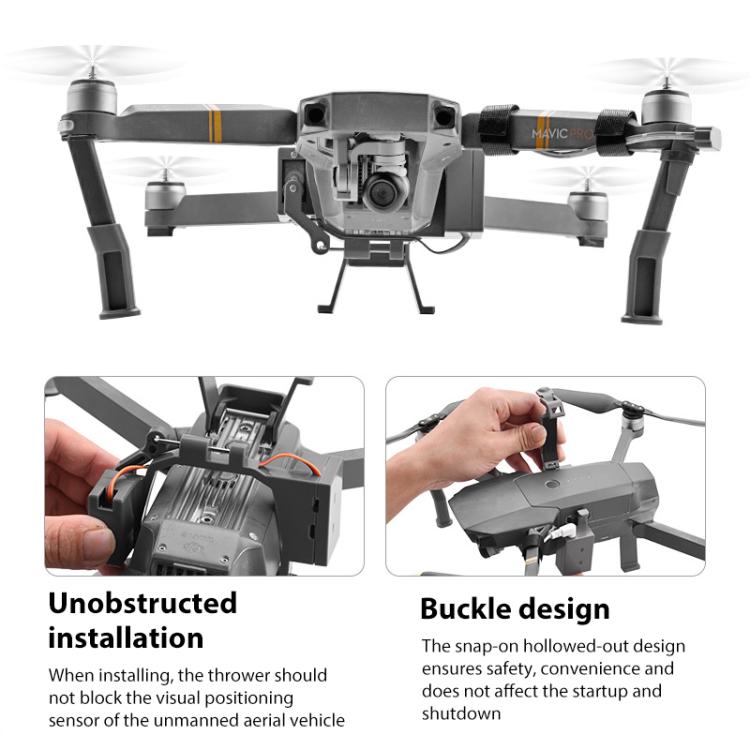 For DJI Mavic Pro BRDRC Air-Dropping System Thrower Parabolic  - Grey