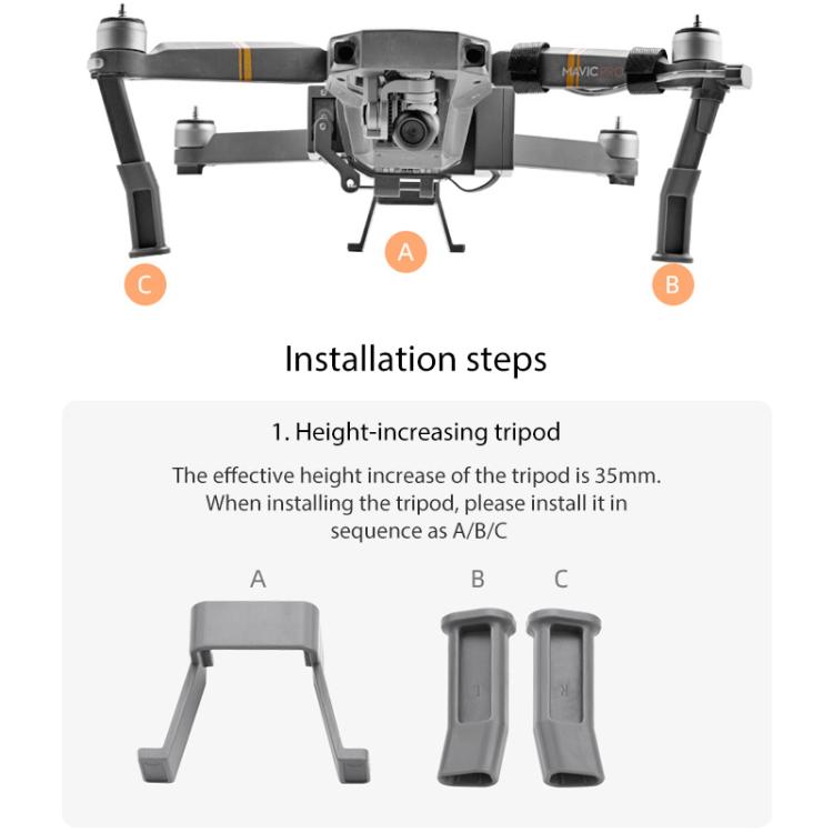 For DJI Mavic Pro BRDRC Air-Dropping System Thrower Parabolic  - Grey