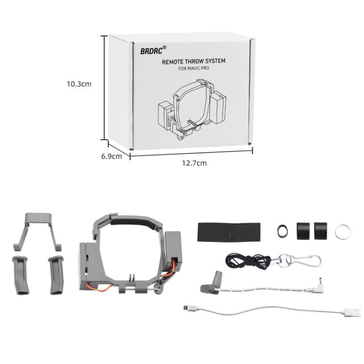 For DJI Mavic Pro BRDRC Air-Dropping System Thrower Parabolic  - Grey