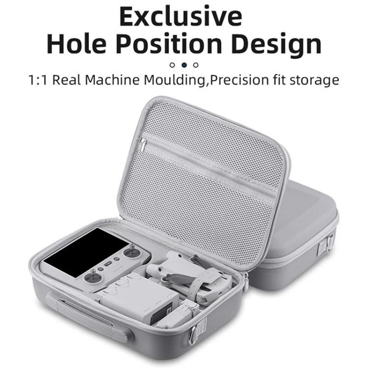 For DJI Mini 3 / 3 Pro BRDRC Shoulder Drone Remote Control Storage Carrying Bag  - Grey