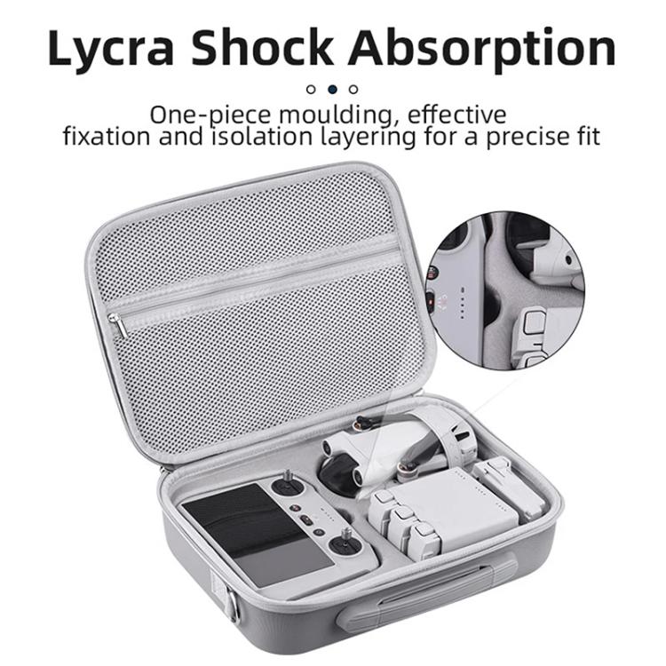 For DJI Mini 3 / 3 Pro BRDRC Shoulder Drone Remote Control Storage Carrying Bag  - Grey