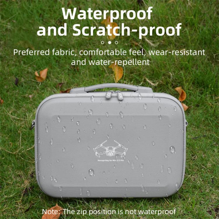 For DJI Mini 3 / 3 Pro BRDRC Shoulder Drone Remote Control Storage Carrying Bag  - Grey
