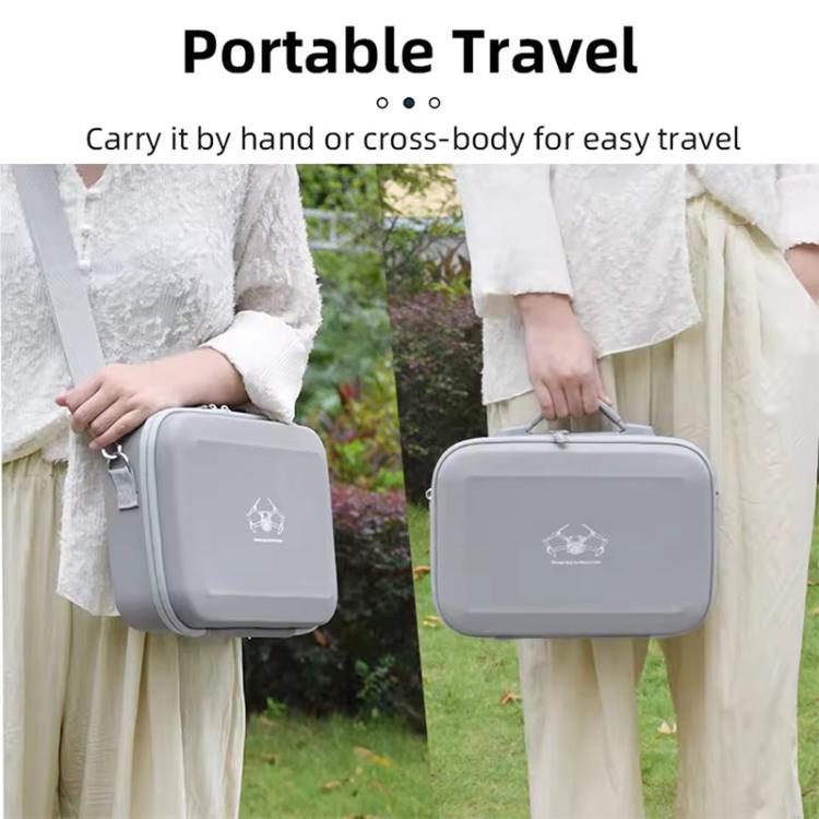 For DJI Mini 3 / 3 Pro BRDRC Shoulder Drone Remote Control Storage Carrying Bag  - Grey