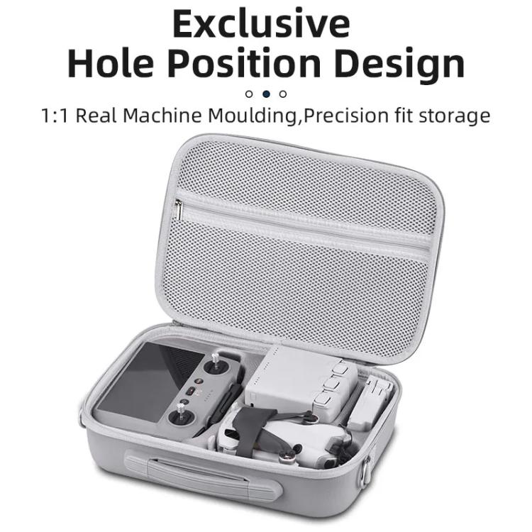 For DJI Mini 4 Pro BRDRC Shoulder Drone Remote Control Storage Carrying Bag  - Grey
