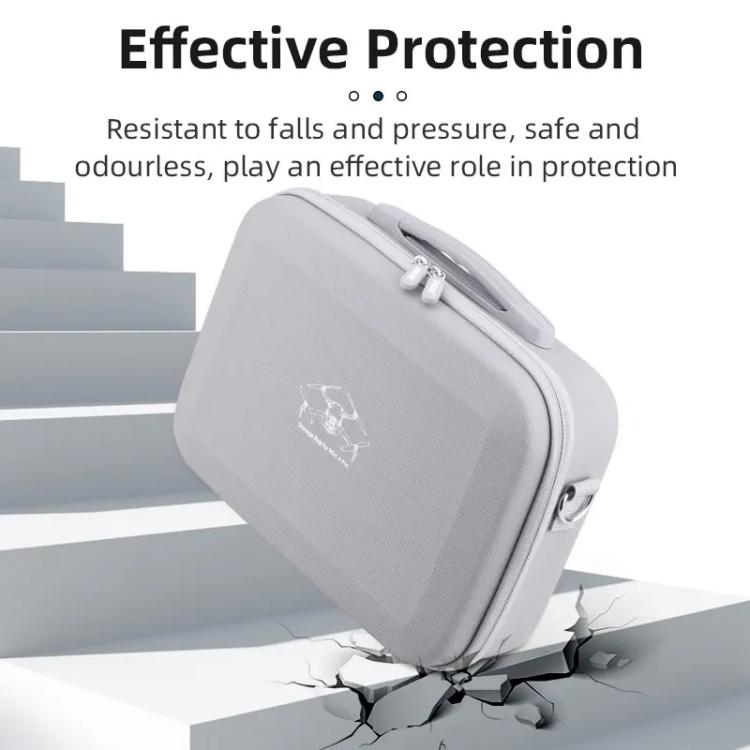For DJI Mini 4 Pro BRDRC Shoulder Drone Remote Control Storage Carrying Bag  - Grey