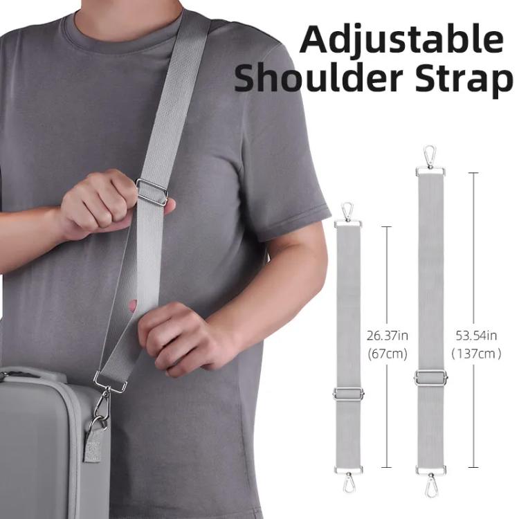 For DJI Mini 4 Pro BRDRC Shoulder Drone Remote Control Storage Carrying Bag  - Grey