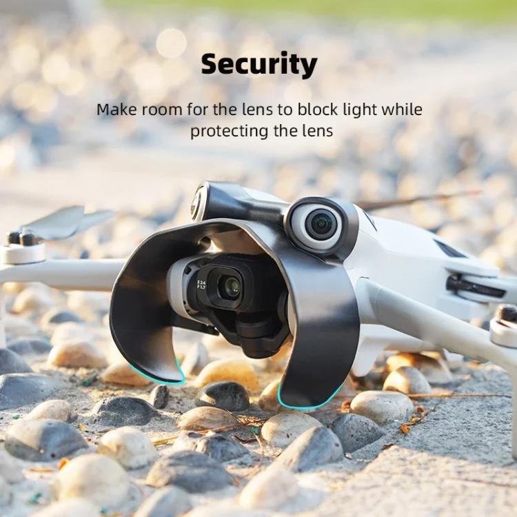 For DJI Mini 4 Pro BRDRC Lens Hood Gimbal Anti-Glare Sunshade Cover  - Black
