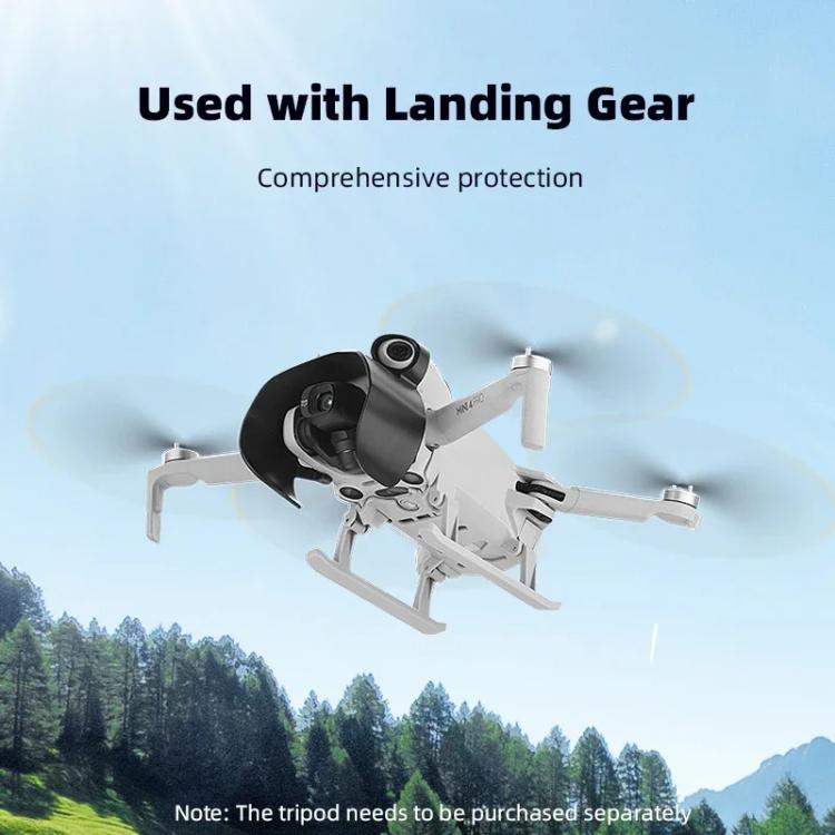 For DJI Mini 4 Pro BRDRC Lens Hood Gimbal Anti-Glare Sunshade Cover  - Black