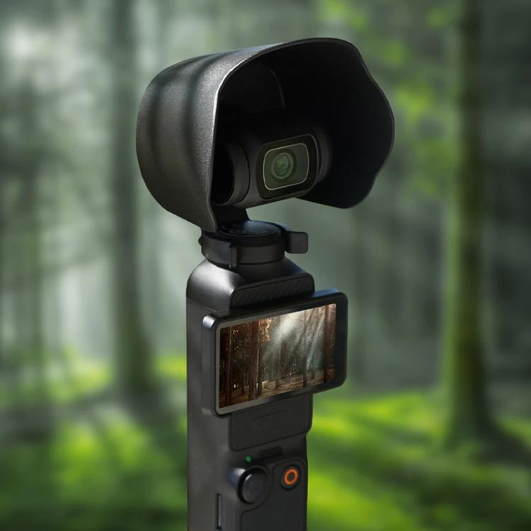 For DJI OSMO Pocket 3 BRDRC Sunshade Lens Protective Cover Hood  - Black