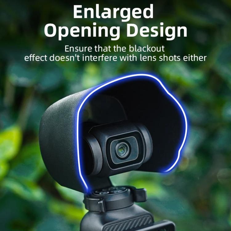 For DJI OSMO Pocket 3 BRDRC Sunshade Lens Protective Cover Hood  - Black