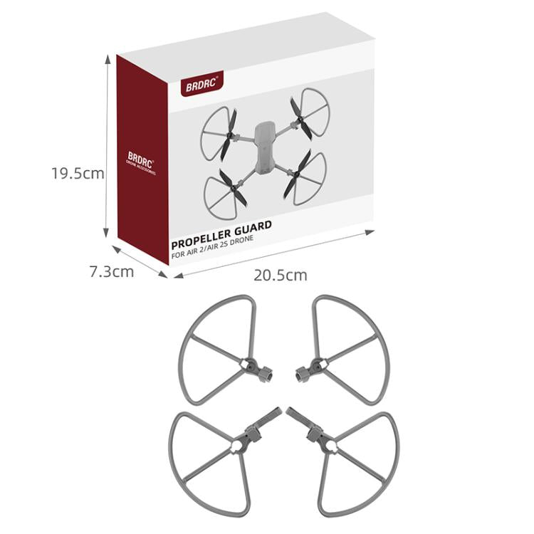 For DJI Mavic Air 2 / Air 2S BRDRC Drone Propeller Protective Guard Anti-collision Ring  - Grey