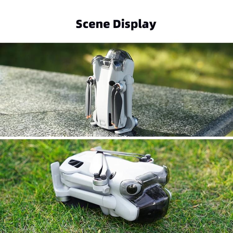 For DJI Mini 4 Pro BRDRC Lens Protective Cover Gimbal Cover  - Transparent Black