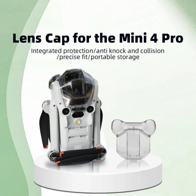 For DJI Mini 4 Pro BRDRC Lens Protective Cover Gimbal Cover  - Transparent Black