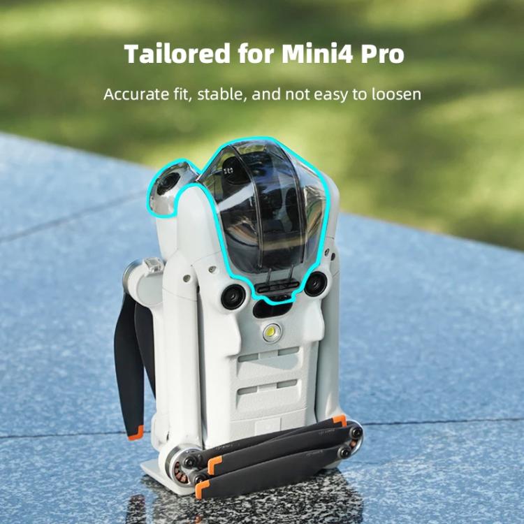 For DJI Mini 4 Pro BRDRC Lens Protective Cover Gimbal Cover  - Transparent Black