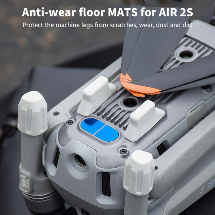 For DJI Mavic Air 2S BRDRC Drone Legs Feet Cover Protective Pad Dust-proof Cover  - Grey