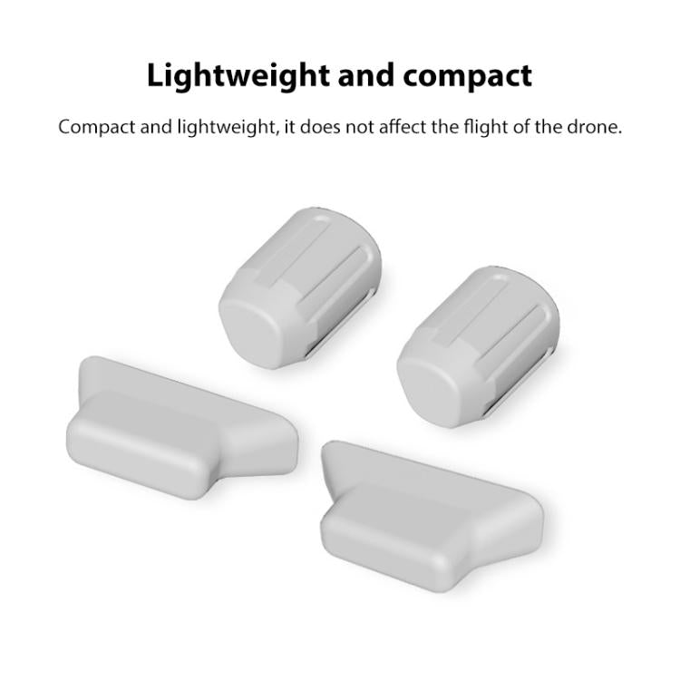 For DJI Mavic Air 2S BRDRC Drone Legs Feet Cover Protective Pad Dust-proof Cover  - Grey