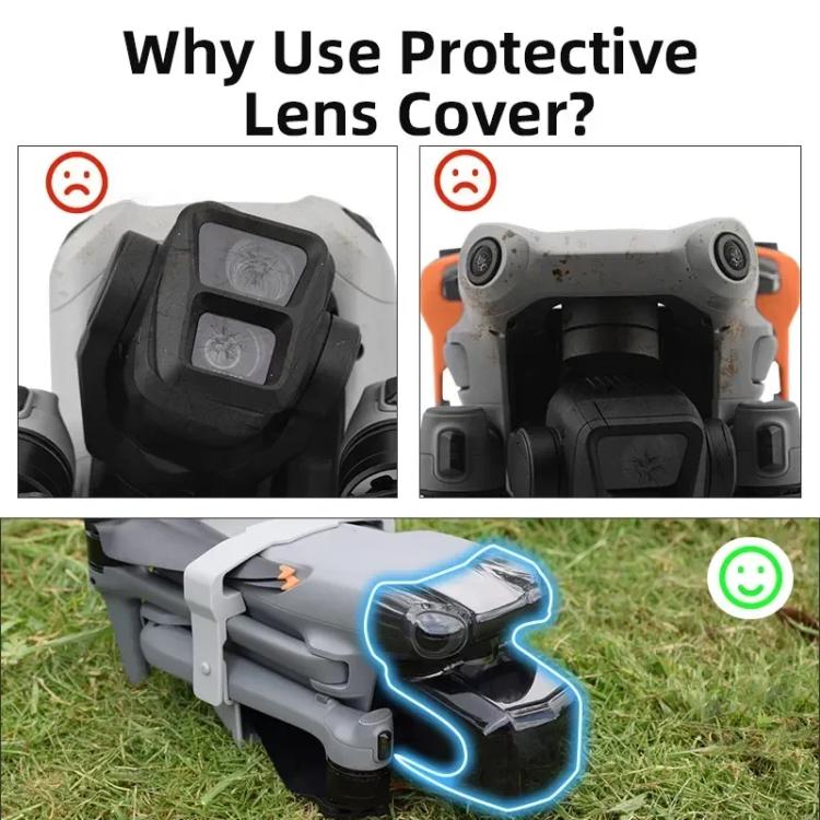 For DJI Air 3 BRDRC Lens Protective Cover Gimbal Cover  - Black