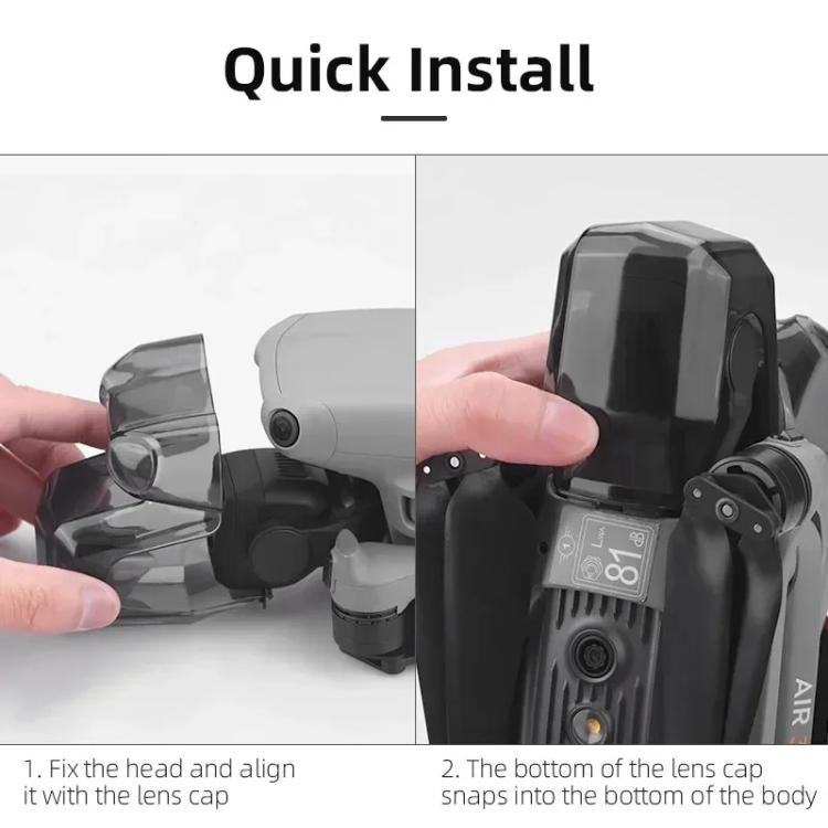 For DJI Air 3 BRDRC Lens Protective Cover Gimbal Cover  - Black